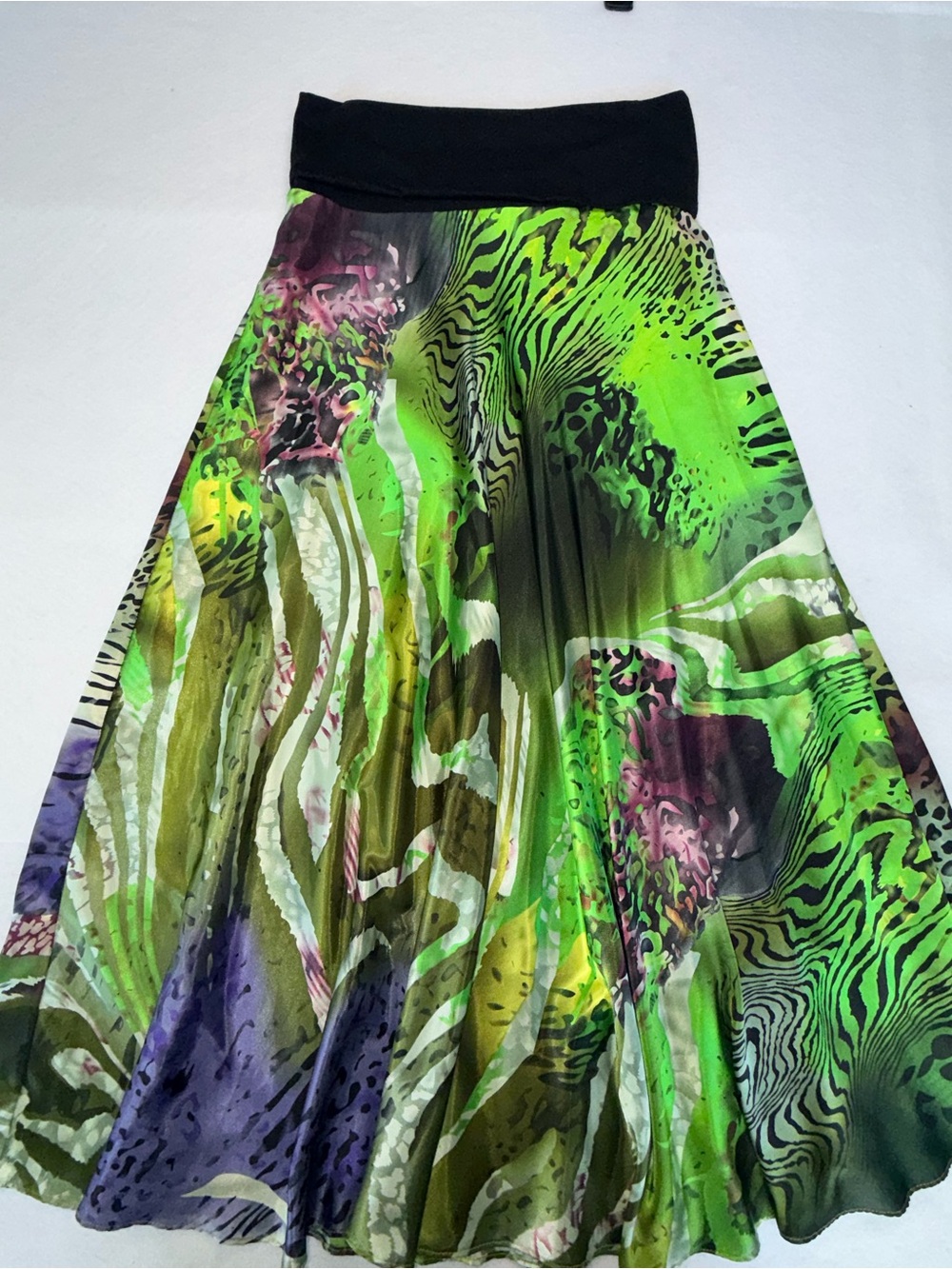 Boston Proper Jungle Print A Line Flowy Skirt